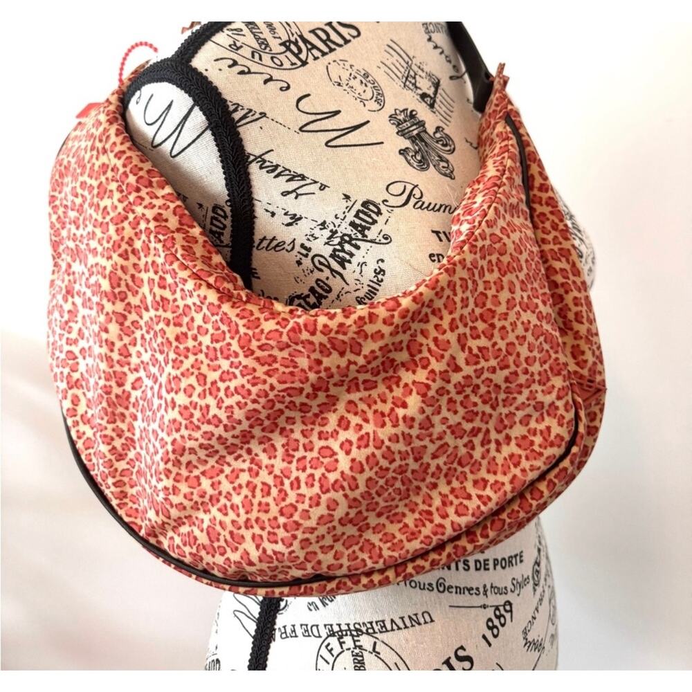 Bottega Veneta Mini Leopard Red Beige Hobo Shoulder Bag - Picture 6 of 11
